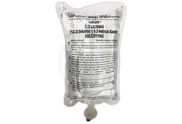 LAFLEKS 1/3 LAUDEKS %3,33DEKSTROZ - %0,3 SODYUM KLORÜRÇÖZELTİSİ, 500 ML SETLİ