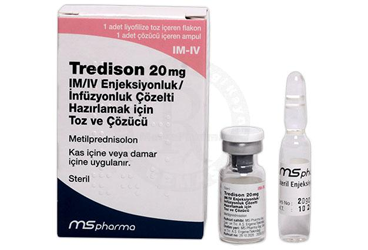 TREDİSON 20 MG IM/IV ENJEKSİYONLUK/İNFÜZYONLUK ÇÖZELTİ HAZIRLAMAK İÇİN TOZ VE ÇÖZÜCÜ, 1 ADET FLAKON+1 ADET ÇÖZÜCÜ AMPUL