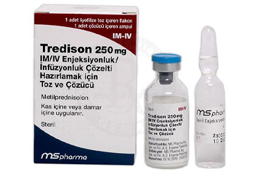 TREDİSON 250 MG IM/IV ENJEKSİYONLUK/İNFÜZYONLUK ÇÖZELTİ HAZIRLAMAK İÇİN TOZ VE ÇÖZÜCÜ, 1 ADET FLAKON+1 ADET ÇÖZÜCÜ AMPUL