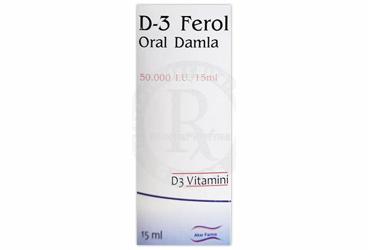 D-3 FEROL 50.000 IU/15 ML ORAL DAMLA