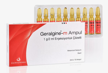 GERALGINE-M 1000MG/2 ML IM/IV ENJEKSİYONLUK ÇÖZELTİ, 10 ADET