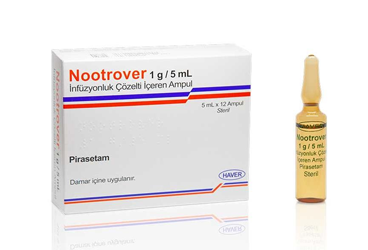 NOOTROVER 1 G/5 ML INFÜZYONLUK ÇÖZELTI IÇEREN AMPUL ,12 AMPUL