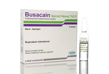 BUSACAIN SPINAL HEAVY % 0.5 ENJEKSIYONLUK ÇÖZELTI IÇEREN AMPUL ,AMPUL, 5 ADET