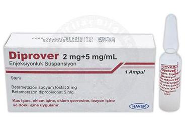 DİPROVER 2 MG + 5 MG/ML ENJEKSİYONLUK SÜSPANSİYON, 1 ADET