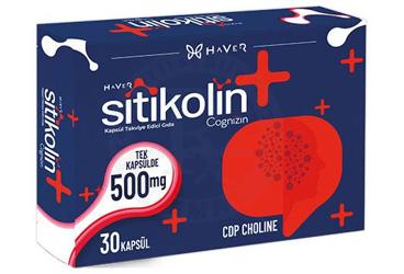 HAVER SITIKOLIN TAKVIYE EDICI GIDA KAPSUL 500 mg 30 kapsül
