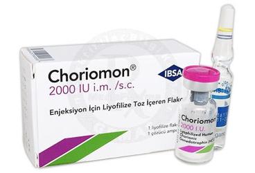 CHORİOMON 2000 IU ENJEKSİYONLUK LİYOFİLİZE TOZ
