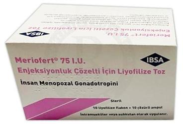 MERİOFERT 75 IU ENJEKSİYONLUK ÇÖZELTİ İÇİN LİYOFİLİZE TOZ, 10 FLAKON