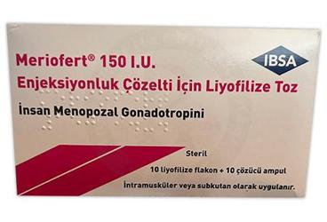 MERİOFERT 150 IU ENJEKSİYONLUK ÇÖZELTİ İÇİN LİYOFİLİZE TOZ, 10 FLAKON
