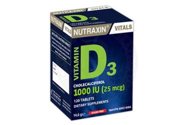 NUTRAXIN VITAMIN D3 TABLET 1000 IU 120 tablet