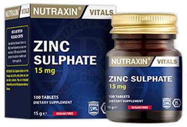 NUTRAXIN ZINC SULPHATE TABLET 15 mg 100 tablet