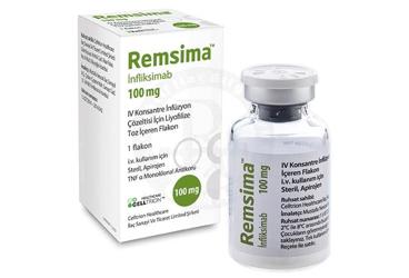 REMSIMA 100 MG I.V. INFUZYON COZELTISI HAZIRLAMAK ICIN LIYOFILIZE TOZ ICEREN FLAKON, 1 ADET