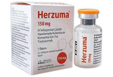 HERZUMA 150 MG IV İNFÜZYONLUK ÇÖZELTİ HAZIRLAMADA KULLANILACAK KONSANTRE İÇİN TOZ, 1 ADET