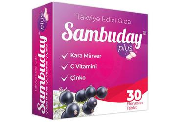 SAMBUDAY PLUS EFERVESAN TABLET TAKVIYE EDICI GIDA 30 tablet
