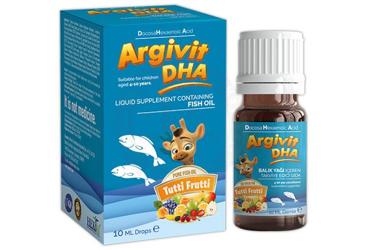 ARGIVIT DHA BALIK YAGI ICEREN SIVI TAKVIYE EDICI GIDA DAMLA 10 ml şişe