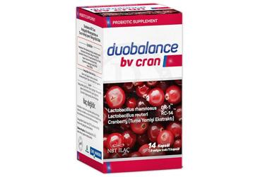 DUOBALANCE BV CRAN PROBIYOTIK MIKROORGANIZMA VE TURNA YEMISI ICEREN TAKVIYE EDICI GIDA 14 kapsül