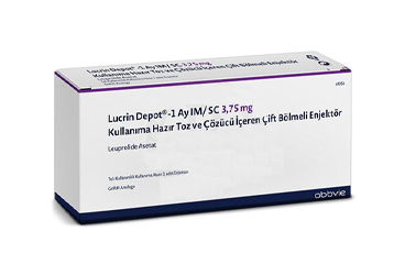 LUCRIN DEPOT 1 AY IM/SC 3,75 MG KULLANIMA HAZIR TOZ VE COZUCU ICEREN CIFT BOLMELI ENJEKTOR