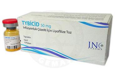 TYBİCİD 50 MG İNFÜZYONLUK ÇÖZELTİ İÇİN LİYOFİLİZE TOZ, 10 ADET