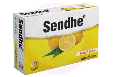 SENDHE HONEY & LEMON PASTIL BAL VE LIMON AROMALI TAKVIYE EDICI GIDA 24 pastil