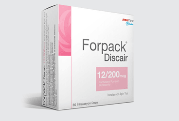 FORPACK 12 MCG/200 MCG DISCAIR INHALASYON ICIN TOZ, 60 DOZ