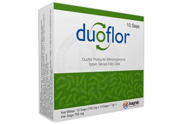 DUOFLOR PROBIYOTIK MIKROORGANIZMA ICEREN SASE 10 saşe