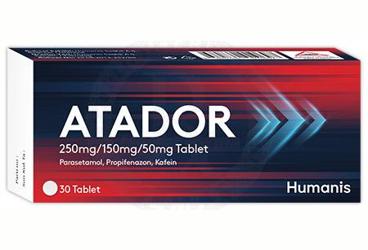 ATADOR 250MG/150MG/50MG TABLET, 30 ADET