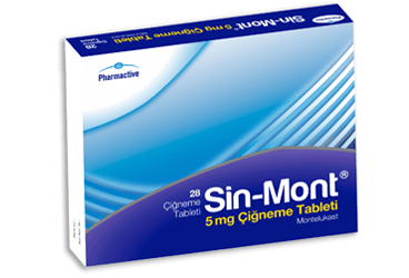 SINMONT 5 MG CIGNEME TABLETI, 28 ADET