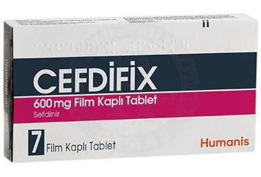 CEFDIFIX 600 MG FİLM KAPLI TABLET, 7 ADET