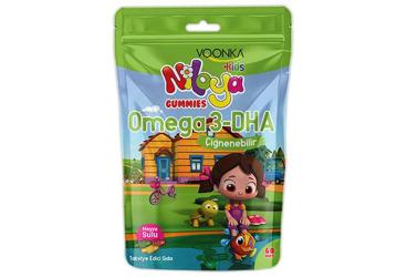 VOONKA KIDS NILOYA GUMMIES OMEGA3 DHA CIGNENEBILIR TAKVIYE EDICI GIDA 60 tablet