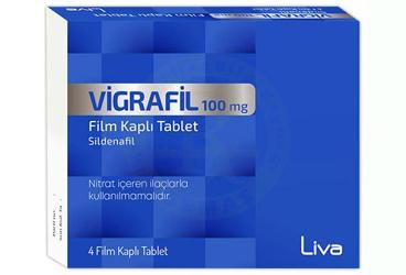 VİGRAFİL 100 MG FİLM KAPLI TABLET, 4 ADET