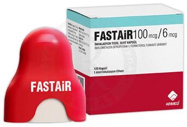 FASTAİR 100 MCG/6 MCG İNHALASYON TOZU, SERT KAPSÜL, 120 ADET