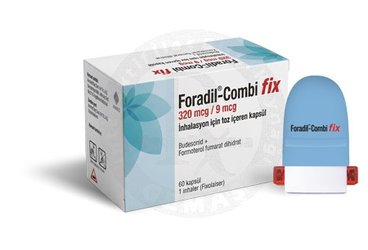 FORADİL COMBİ FİX 320 MCG/9 MCG İNHALASYON TOZU, SERT KAPSÜL (60 ADET)