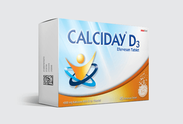 CALCIDAY D3 1200 MG/800 IU EFERVESAN TABLET, 45 ADET