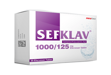 SEFKLAV 1000/125 MG EFERVESAN TABLET, 20 ADET
