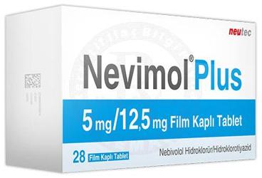 NEVIMOL PLUS 5 MG/12.5MG FILM KAPLI TABLET, TABLET, 28 ADET