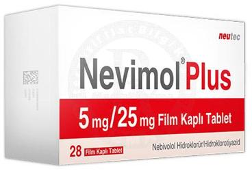 NEVIMOL PLUS 5 MG/25MG FILM KAPLI TABLET, TABLET, 28 ADET