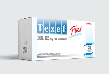 TEXEF PLUS 200/125 MG FILM KAPLI TABLET, 20 ADET
