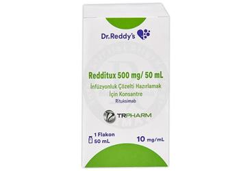 REDDİTUX 500 MG/50 ML İNFÜZYON İÇİN KONSANTRE ÇÖZELTİ İÇEREN FLAKON, 1 ADET