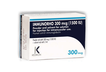 IMMUNORHO 300 MCG (1500 IU)/ 2 ML IM ENJEKSIYON ICIN LIYOFILIZE TOZ ICEREN FLAKON, 1 ADET