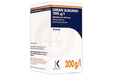 UMAN ALBUMIN 20G/100ML IV INFUZYON ICIN COZELTI ICEREN FLAKON, 50 ML