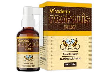 MIRADERM PROPOLIS SPREY TAKVIYE EDICI GIDA 20 ml şişe