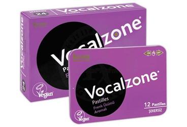 VOCALZONE FRENKUZUMLU SEKERSIZ PASTIL 12 pastil