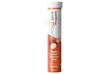 PROPOLSAVE IMUGUARD VITAMIN C, PROPOLIS, SELENYUM, CINKO ICEREN TAKVIYE EDICI GIDA 20 tablet