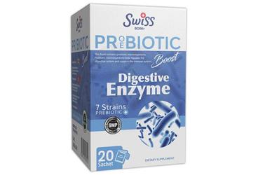 SWISS BORK PROEBIOTIC BOOST DIGESTIVE ENZYME TAKVIYE EDICI GIDA 20 saşe