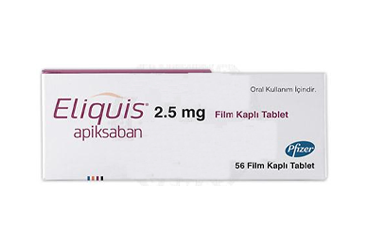 ELIQUIS 2.5 MG FILM KAPLI TABLET, 56 ADET
