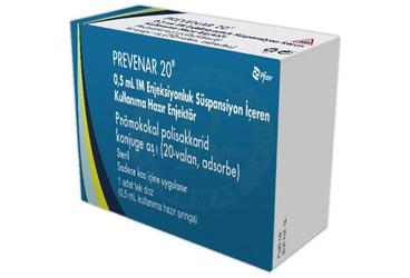 Prevenar 20 0,5 mL IM Enjeksiyonluk Süspansiyon İçeren Kullanıma Hazır Enjektör, 1 ADET