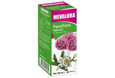 MEVALORA PASSIFLORA VE VALERIAN ICEREN SIVI TAKVIYE EDICI GIDA 150 ml şişe