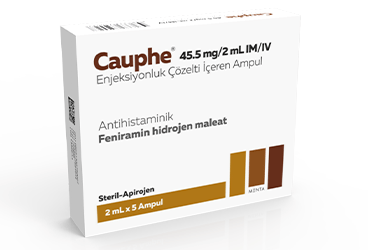 CAUPHE 45,5 MG/2 ML IM/IV ENJEKSİYONLUK ÇÖZELTİ, 5 AMPUL