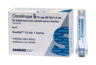 OMNİTROPE 15 MG (45IU)/1.5 ML SC ENJEKSİYON İÇİN ÇÖZELTİİÇEREN KARTUŞ, 1 ADET