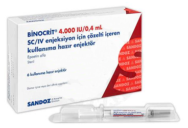 BINOCRIT 4000 IU/0.4 ML SC/IV ENJEKSİYON İÇİN ÇÖZELTİ İÇEREN KULLANIMA HAZIR ENJEKTÖR, 6 ADET