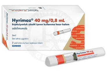 HYRİMOZ 40 MG/0,8 ML ENJEKSİYONLUK ÇÖZELTİ İÇEREN KULLANIMA HAZIR ENJEKTÖR, 2 ADET